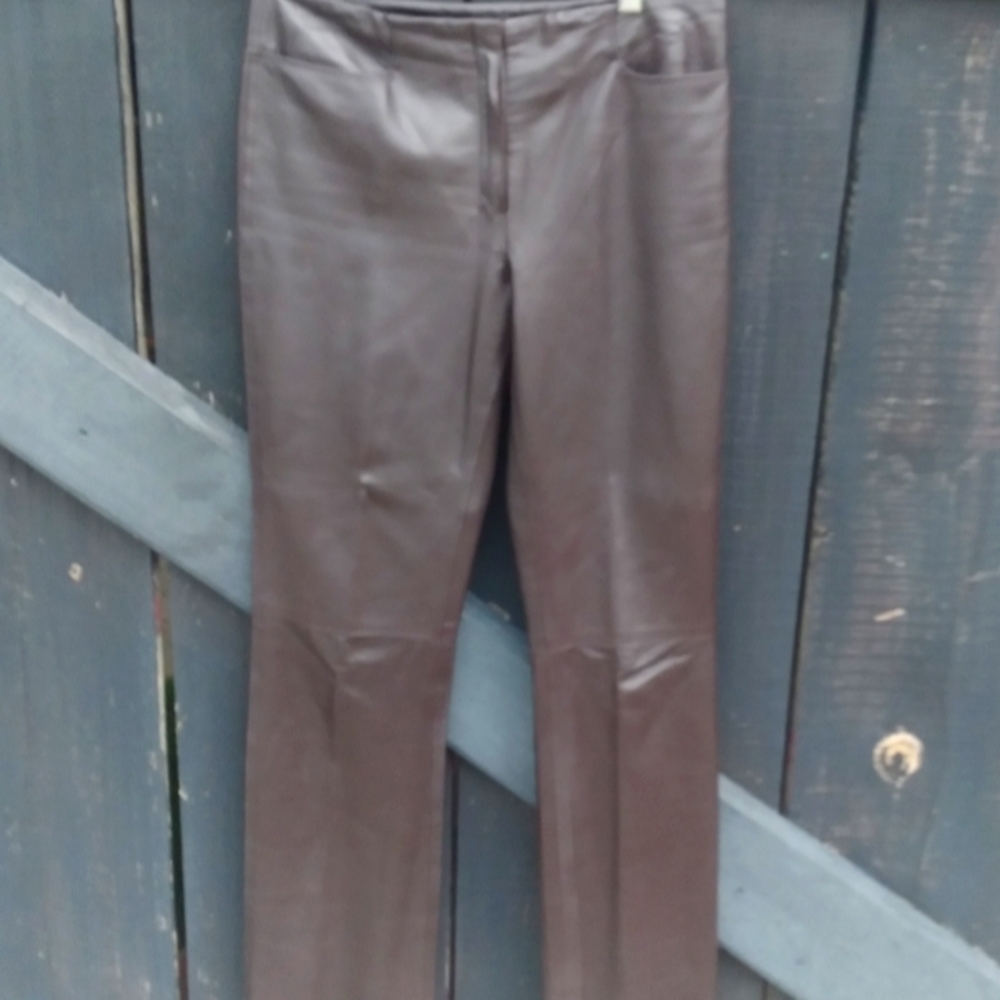 Genuine Brown Leather BIKETOBERFEST Moto Pants MAX
